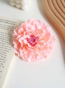 1PC Women's Spring/Summer Multi Functional Peony Head Flower Side Clip Dance Accessories Bohemian Simulated Flower Hair Clip Suitable For Vacation Photography