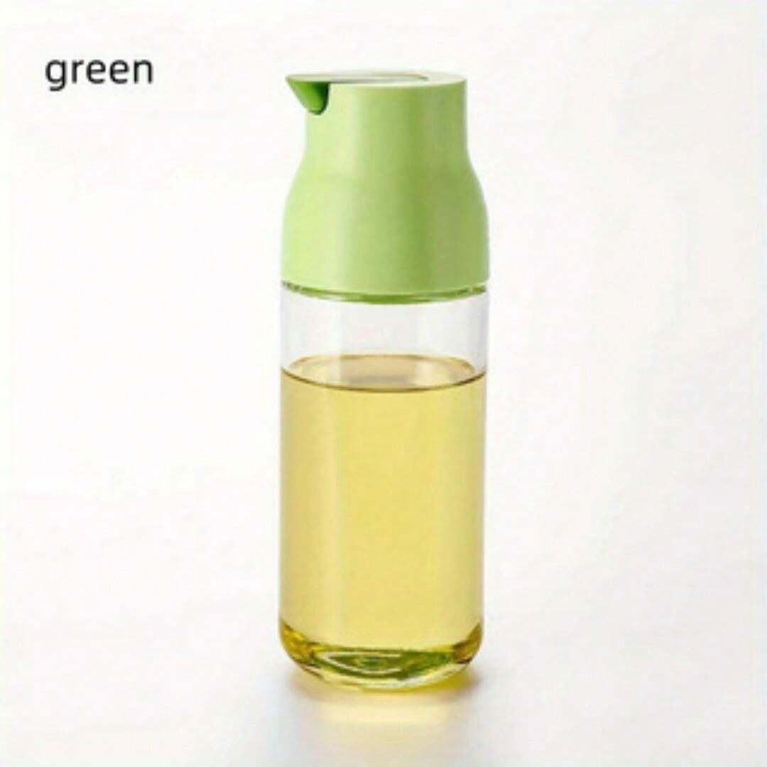 Automatic Opening & Closing Oil Dispenser, No Drip Glass Oil & Vinegar