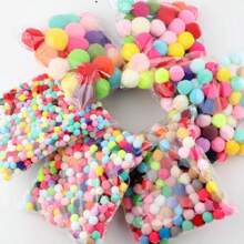 Macaron Mix Pompoms Fur Balls Fluffy Soft Pom Pom 10/15/20/25/30mm Multicolor Pompones Fur Ball High-Elastic PomPom Creative Craft Supplies