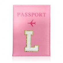 Neues Reisepass Cover Aus Pu Leder, Kartenhalter Für Frauen Und Männer, Reisepass Tasche Mit Marmor Stil Und Initiale, Reisepass Schutzhülle Mit Kartenhalter Und Rfid Für Reisen, Bankkarte Und Id Abdeckung, Brieftasche Für Reisezubehör - Pink - Übersicht 12
