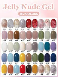XEIJAYI 1Pc 7.3ML Gel Sơn Móng Tay Bộ Khởi Đầu 9 Màu Đen Trắng Hồng Xanh Ngâm Tắt Không Lau gel Móng Tay Bộ Sơn Bóng Thích Hợp Cho Tất Cả Các Mùa - Nhiều màu - Xem 4