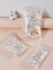 Partículas de mascarilla facial comprimidas, empaque independiente desechable, papel de mascarilla facial comprimido y húmedo, portátil para viajes de negocios - Blanco - Ver 9