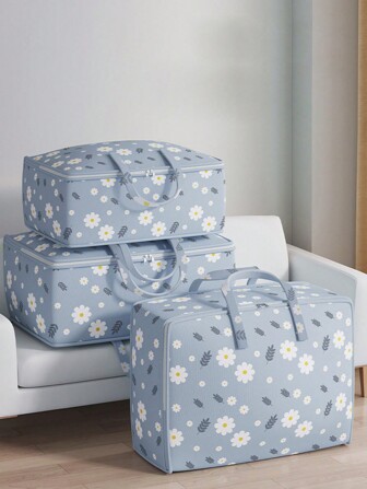 Non-Woven Chamomile Clothes Storage Bag For Moving, Packing, And Organizing Quilts, Travel & Home Use Decorations Decor Festival Decor Room Decor Home Decor Bed Room Decor Dress Pants Shoes Jeans Boots Skirt Bedroom, Organizer, Home Storage, White T Shirt Women, Black Pants Women, Ladies Winter Clothes, Dress,