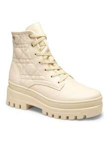 Women Mid-Calf Boots - trắng - Xem 2