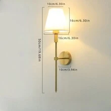 E27/E26 Holder Wall Sconces , Retro Industrial Wall Lamps, Bathroom Vanity Sconces Wall Lighting With White Fabric Shade, Suitable For Bedroom Living Room Corridor Kitchen
