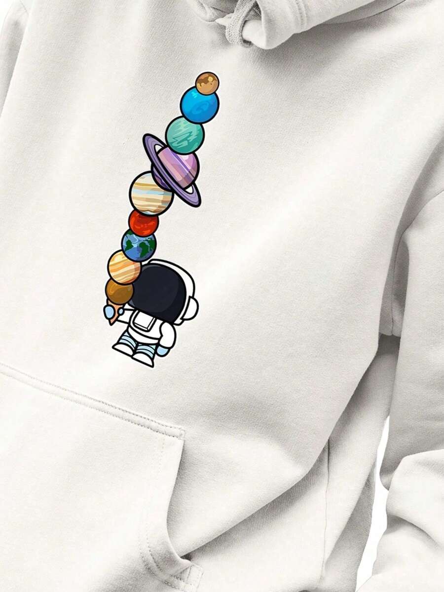 Men Hoodies - 白色 - 查看 1