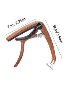 Capo per chitarra folk in lega di zinco personalizzato con plettro inciso e messaggio personalizzato, regalo di compleanno, regalo della Festa del Papà per chitarrista, San Valentino, decorazione di San Valentino