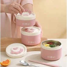 1 pièce Boîte à bento isotherme avec couvercle, compatible micro-ondes, étanche, convient aux travailleurs de bureau, aux adolescents et aux étudiants - lavable à la main, idéal pour la cafétéria et l'utilisation dans la cuisine domestique, Cuisine, Cadeau de Noël - 1 pièce - Voir 9