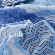 2/3 Pcs Blue And White Multi-Patterned Stripe Patchwork Print Comforter Set, Modern Soft Luxury High-Quality Lightweight Microfiber Bedding, Low Allergenicity And Good Breathability, Suitable For All Seasons Of Spring, Summer, Autumn, And Winter. Double Sided Design, Can Be Hand Washed, Dry Cleaned, Or Machine Washed,