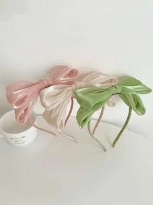 1pc Kids' Multicolor Mesh Bow Hairband, Fashionable And Sweet Daily Accessory