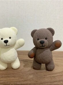 Moule en silicone pour bougie ours 3D, moules à savon aromathérapie ours mignons DIY