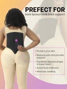 larrycard 1pc Women Back Support Lipo Foam Post Operative Liposuction Bbl Flattening Belly Ab Board
