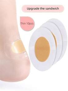 10 Miếng Lót Gót Vô Hình Chống Thấm Nước Có Thêm Đệm, Miếng Lót Giày Chống Trơn Trượt Cho Giày Cao Gót, Giày Thể Thao, Xăng Đan, Nêm Màu Khỏa Thân - màu sắc - Xem 2