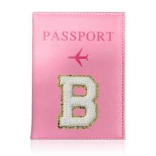 Neues Reisepass Cover Aus Pu Leder, Kartenhalter Für Frauen Und Männer, Reisepass Tasche Mit Marmor Stil Und Initiale, Reisepass Schutzhülle Mit Kartenhalter Und Rfid Für Reisen, Bankkarte Und Id Abdeckung, Brieftasche Für Reisezubehör - Pink - Übersicht 26