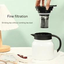 Stainless Steel Tea Stew Pot Large Capacity Household Insulated Water Kettle Office Business Gift Tea Separation Teapot For Brewing Tea - Multicolor - View 3