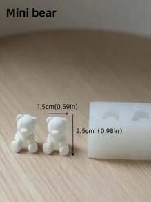 Moule en silicone pour bougie ours 3D, moules à savon aromathérapie ours mignons DIY