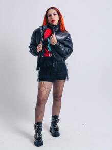 Women Down Coats - màu đen - Xem 4