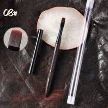 1 Pack Of 50pcs Square & Circle Design Nail Art Display Fan Board With Spoons, Including 1pc Single Black/White Iron Display Stand, Ideal For Nail Salon Or Personal UseChristmas