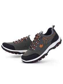 1 Pair Men's Sports Shoes Leather Breathable Casual Shoes Anti-Skid Hiking Shoes For Women Running Outdoor Brand Shoes