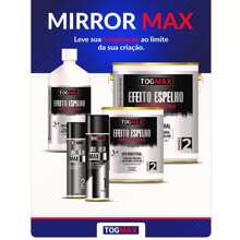 Mirror Max Espelho Instantâneo Spray Passo 1 Efeito Espelho Vidro Acrílico Togmax