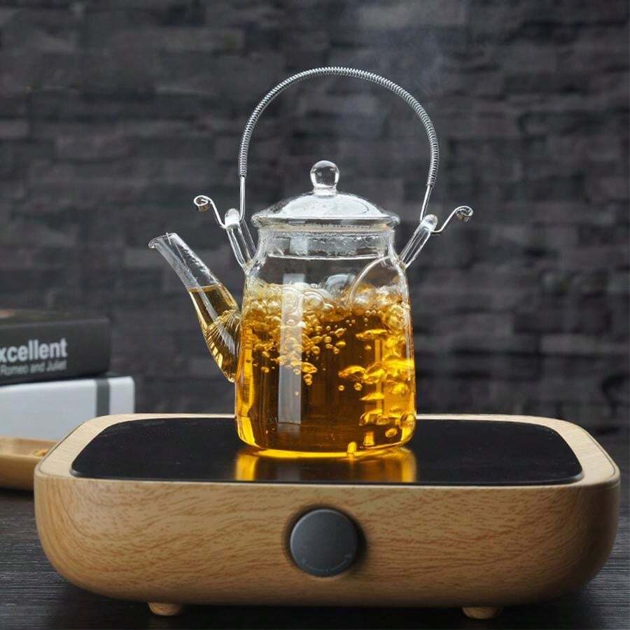 Cold And Hot Resistant Glass Teapot, Thickened Glass Teapot, Iron