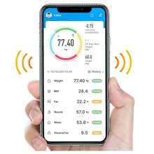 Bascula Corporal Digital Inteligente Electrónica Bluetooth Indicador De Grasa Corporal - Blanco - Ver 2