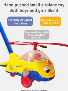 幼兒推車/騎乘玩具，推拉式馬造型，帶翅膀和鈴鐺，互動學習步行器玩具，適合3至7歲兒童，幫助寶寶行走，具有聲音和閃爍的眼睛，隨機顏色