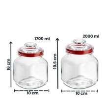 "Country" Contenedor  de Vidrio - Galletero de Vidrio - transparente - Ver 3