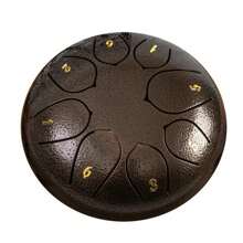 圣诞装饰 6 英寸钢舌鼓 - 8 音符旋律和声 - 高品质便携式套件，配有音乐书、木槌、支架和指拨 - 露营、冥想、瑜伽的理想选择 - 6寸8音 - 查看 14