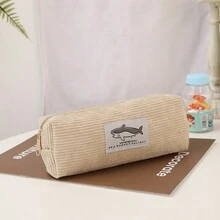 鯊魚印花化妝袋，辦公文具筆袋，小型化妝袋組織者 - 多色 - 查看 12