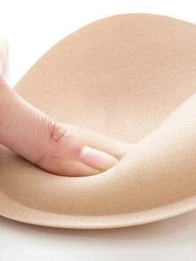 2pcs Thick Sponge Sports Bra Pad, Push-Up Breast Enhancer Inserts, Removable Bra Pads - Brown - View 5