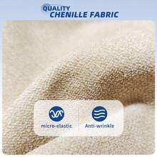 現代風80英寸軟墊沙發，3座位沙發，情侶沙發椅，公寓超深座位，側袋設計，包括抱枕 - 米色 - 查看 3