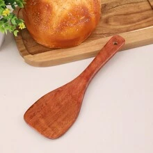 1入木質無塗層米和馬鈴薯用勺子，無塗層平底鍋鏟，翻轉鏟，米勺，健康和易於烹飪，木製烹飪用具漿，廚房餐具套裝，烹飪用具和工具，廚房配件，廚房，夏季沙灘派對，食物，露營，組織者，室內裝飾，廚房用品 - 彩色 - 查看 10