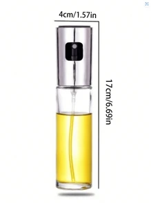 1入家用廚房噴油瓶/玻璃調油壺，噴霧器，油量調節器，適用於醬油，醋，燒烤，空氣炸鍋，橄欖油 - 銀色 - 查看 7