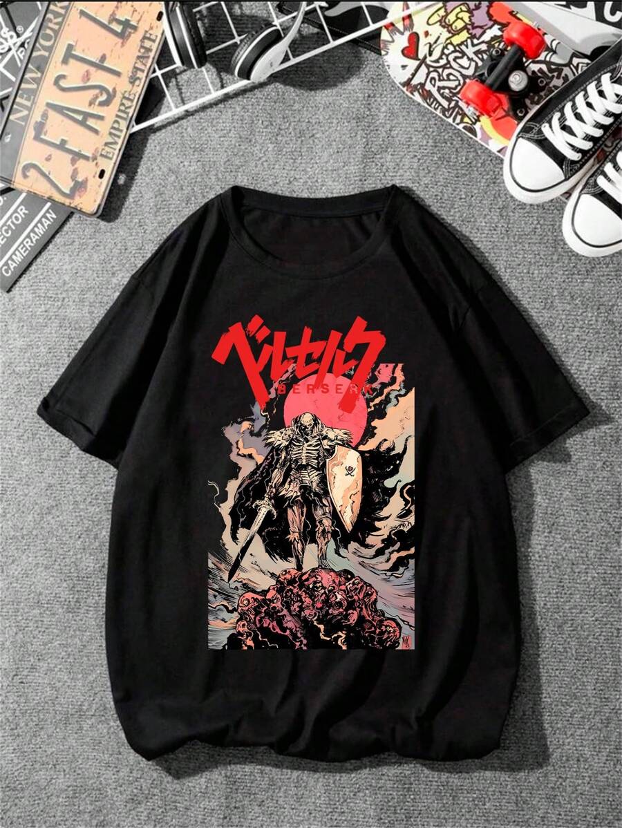 Men T-Shirts - 黑色 - 查看 1