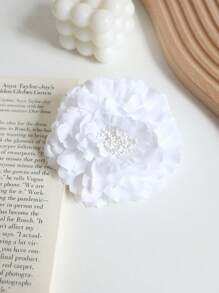 1PC Women's Spring/Summer Multi Functional Peony Head Flower Side Clip Dance Accessories Bohemian Simulated Flower Hair Clip Suitable For Vacation Photography