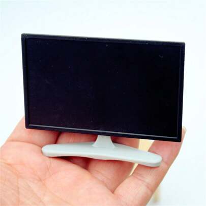 1pc Dollhouse Miniature Living Room LCD TV InsOB11 Furniture Micro Modelminiture Things,Miniature Makeup,Tiny Furniture,Sylvanian Families,Miniature Bookshelf,Lol,Doll House,Dollhouse,Doll House Furniture