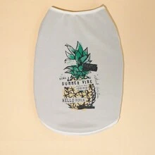 1 cái Áo thú cưng in sọc, áo vest cho chó, áo thú cưng cho áo thun cho chó nhỏ - trắng - Xem 10