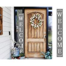 72in Gray Outdoor Welcome Sign | Rustic Sign | Front Door, Entryway Decor | Foldable, Portable | UV Protected & Sealed - Multicolor - View 7