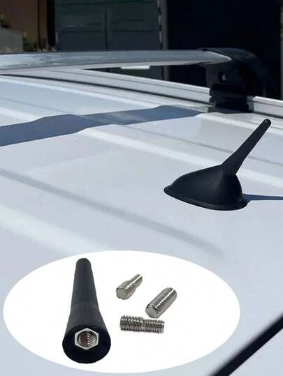 Strong Radio Roof Mount FM AM DAB Black 6.5cm Length Auto Universal with Screws Car Antenna Mini Short Car Accessories