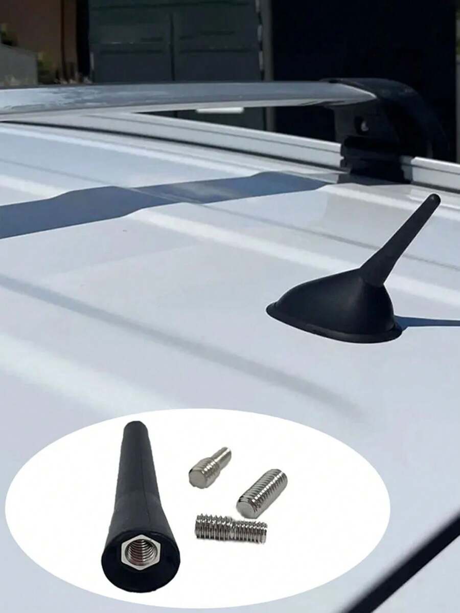 Strong Radio Roof Mount FM AM DAB Black 6.5cm Length Auto Universal with Screws Car Antenna Mini Short Car Accessories