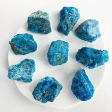 1pc/5pcs/10pcs Natural Blue Apatite Crystal Stone, Raw Blue Apatite Crystal Stone, Mineral Specimen Gemstone Crystal, Rock For Chakra Balancing, Reiki, Good Luck, Aquarium/Home Fish Tank Decor Bonsai Flower Pot Ornament