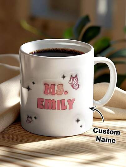 كوب مخصص باسم، كوب سعة 11 أونصة مطبوع باسم شخصي، كوب قهوة مخصص باسم، كوب مطبوع بتأثير ثلاثي الأبعاد منتفخ مخصص، كوب مطبوع باسم شخصي، كوب شخصي، كوب مطبوع باسم، هدية مثالية ليوم المعلم، هدية أنيقة، مناسب لعيد الحب، عيد الأم، عيد الأب، عيد الميلاد، الذكرى السنوية، ذكرى الزواج