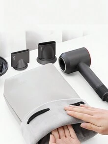 1入PU皮革風筒收納袋旅行盒便攜收納袋配件完整套裝收納，適用於風筒、捲髮棒的多功能便攜式保護袋，大容量，適用於假期、臥室、浴室、辦公室、桌面等家居收納組織（只限收納袋） - 彩色 - 查看 2