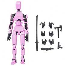 動畫機器人擬人化動作人偶13號幸運機器人13號擬人化行動玩具T13行動人偶3D列印多節可動Nova 13行動人偶玩具多種顏色 - 均碼 - 查看 16