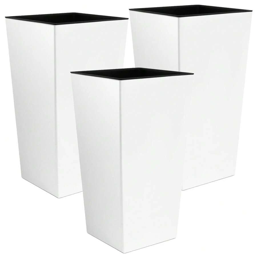 Well Home Flower Pots & Planters - White - View 1