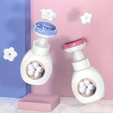 1 件适用于淋浴壁的洗发水分配器，450 毫升/15.2 盎司乳液分配器皂液器壁挂式盎司家用洗发水和护发素分配器浴室液体皂液器，浴室洗涤器，分配瓶，浴室储物罐 - 彩色 - 查看 1