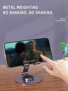 1 Giá đỡ điện thoại di động bằng kim loại để bàn đầu giường, đồng hồ đeo tay Drama Lift, máy tính bảng gấp gọn, giá đỡ đa chức năng - Màu tím - Xem 4