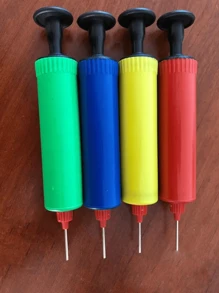 2pcs Portable Needle Pump, Suitable For Inflating Various Items Such As Beach Volleyball, Basketball, Football, Wedding Balloons, Bicycles, Etc. (Random Color) - Multicolor - View 3