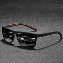 时尚铆钉装饰男女通用复古格纹镜框眼镜，奢华品牌设计师款，男女皆宜，适合热带海滩度假、夏季佩戴，闪亮材质，优雅时尚，适合驾驶、钓鱼、购物、户外运动、旅行、露营、休闲等各种场合，经典复古驾驶时尚 - 566-2 - 查看 3